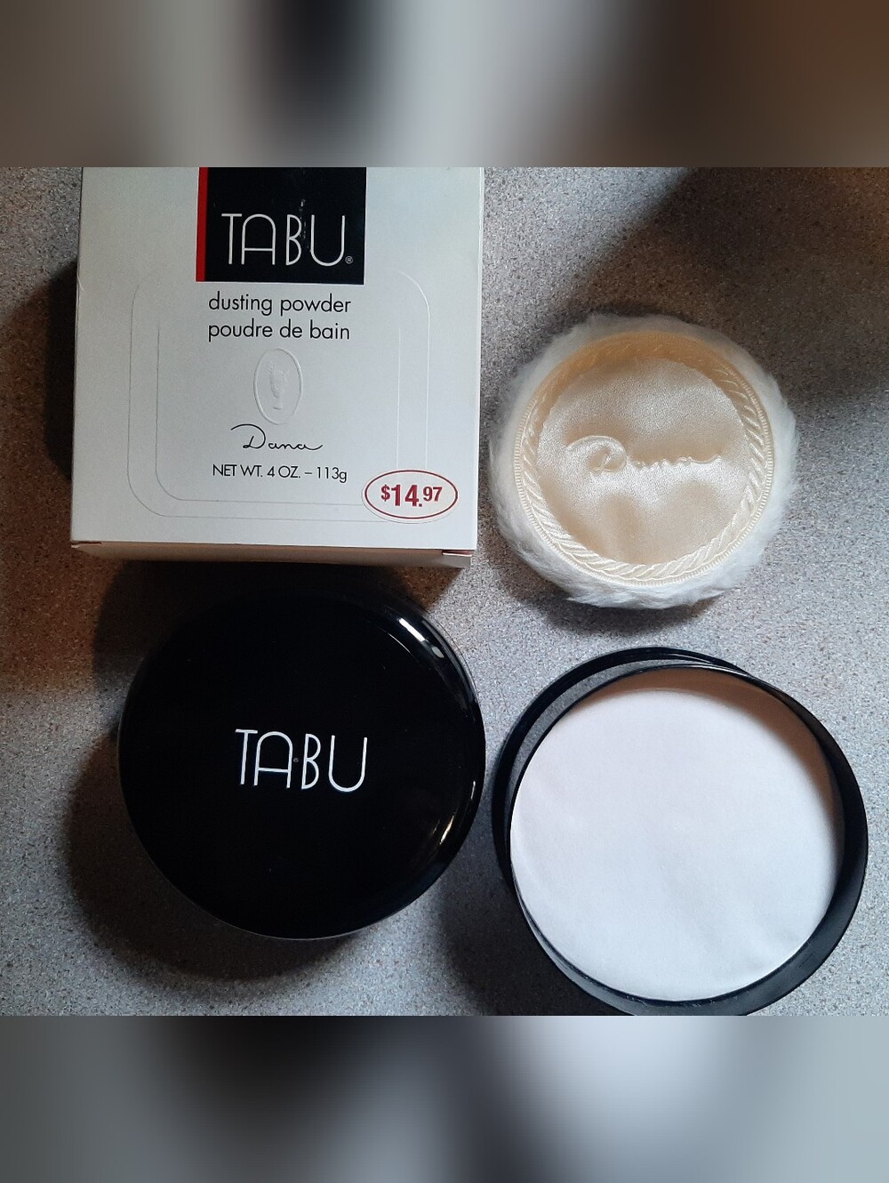 Vintage Tabu by Dana Dusting Powder 4oz./113g